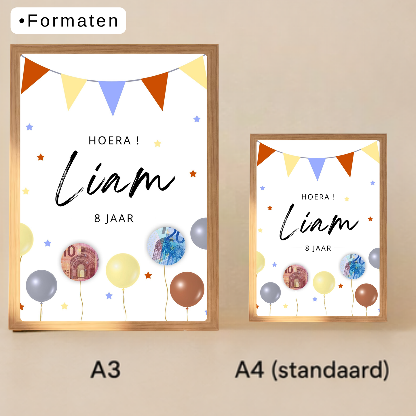 Geld cadeau geven kind - Fotolijst cadeau