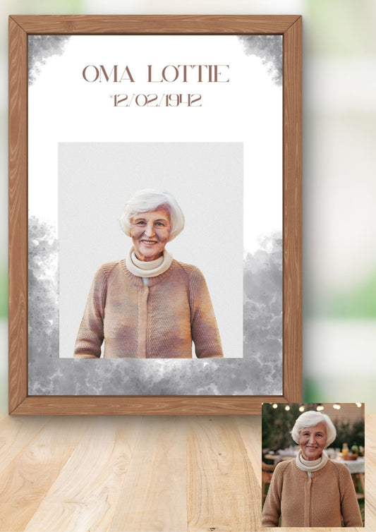 Gepersonaliseerd aquarel portret 092 - PDF Cadeau