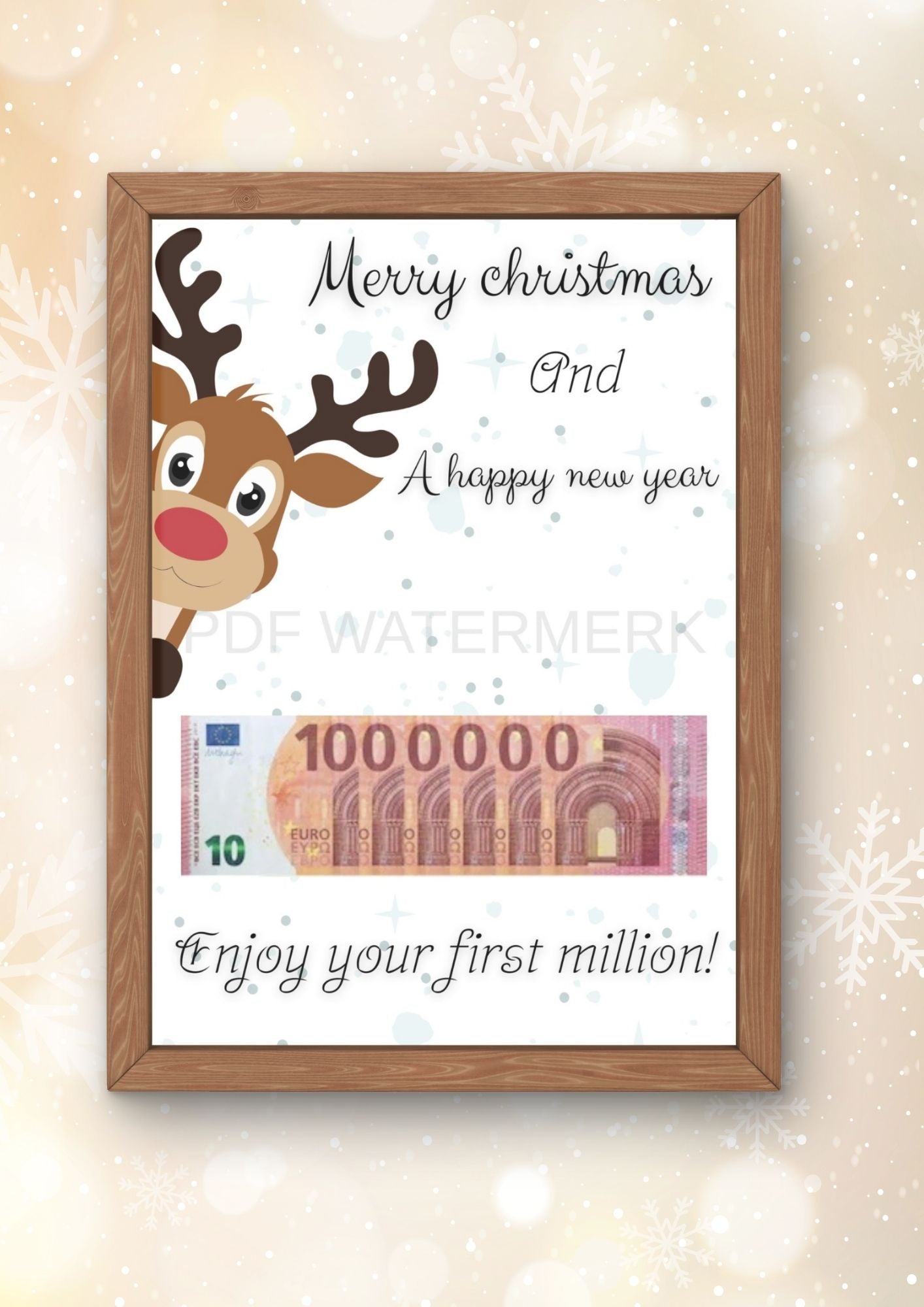 Je eerste miljoen kerst cadeau