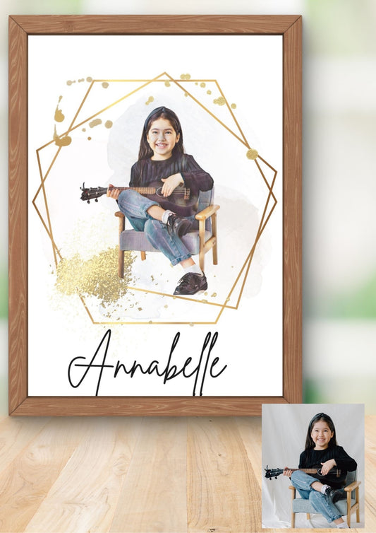 Gepersonaliseerd aquarel portret laten maken