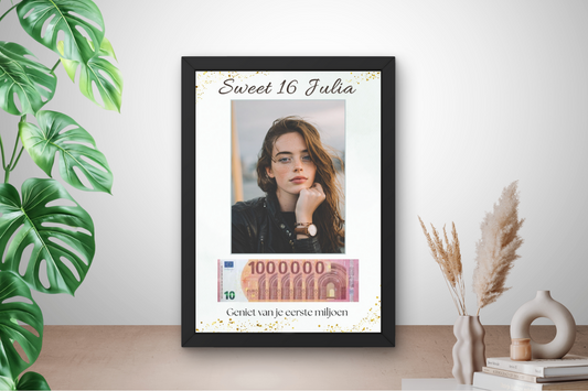 16 jaar geld cadeau sweet 16