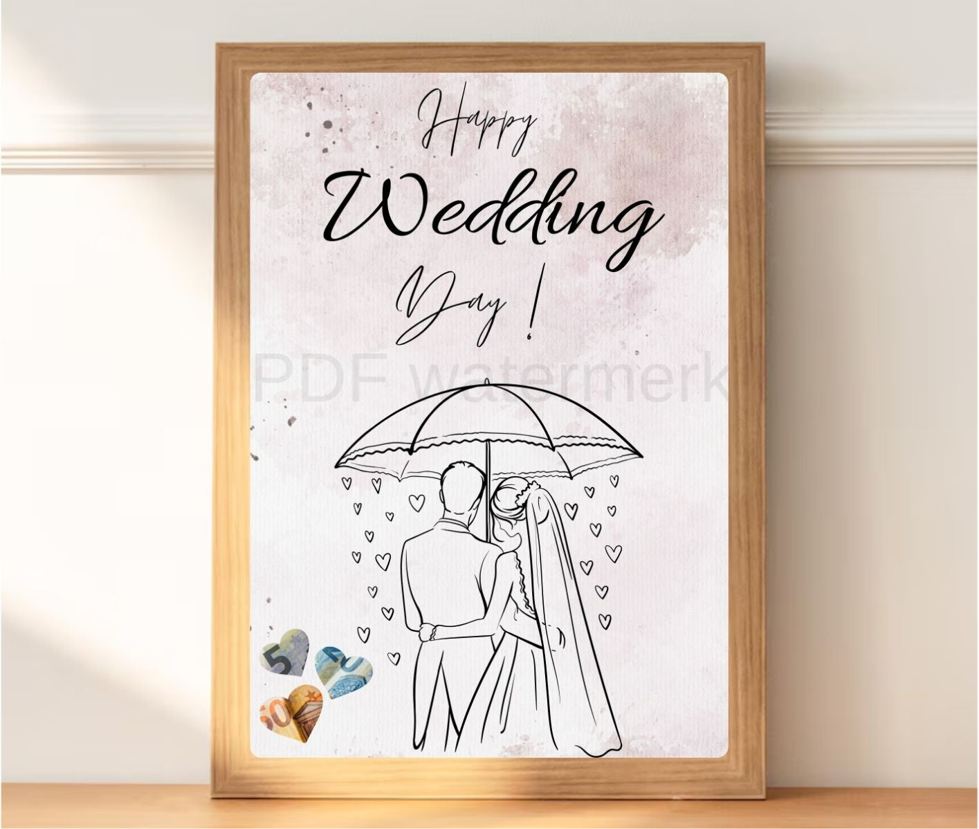 originele huwelijk geld verpakking