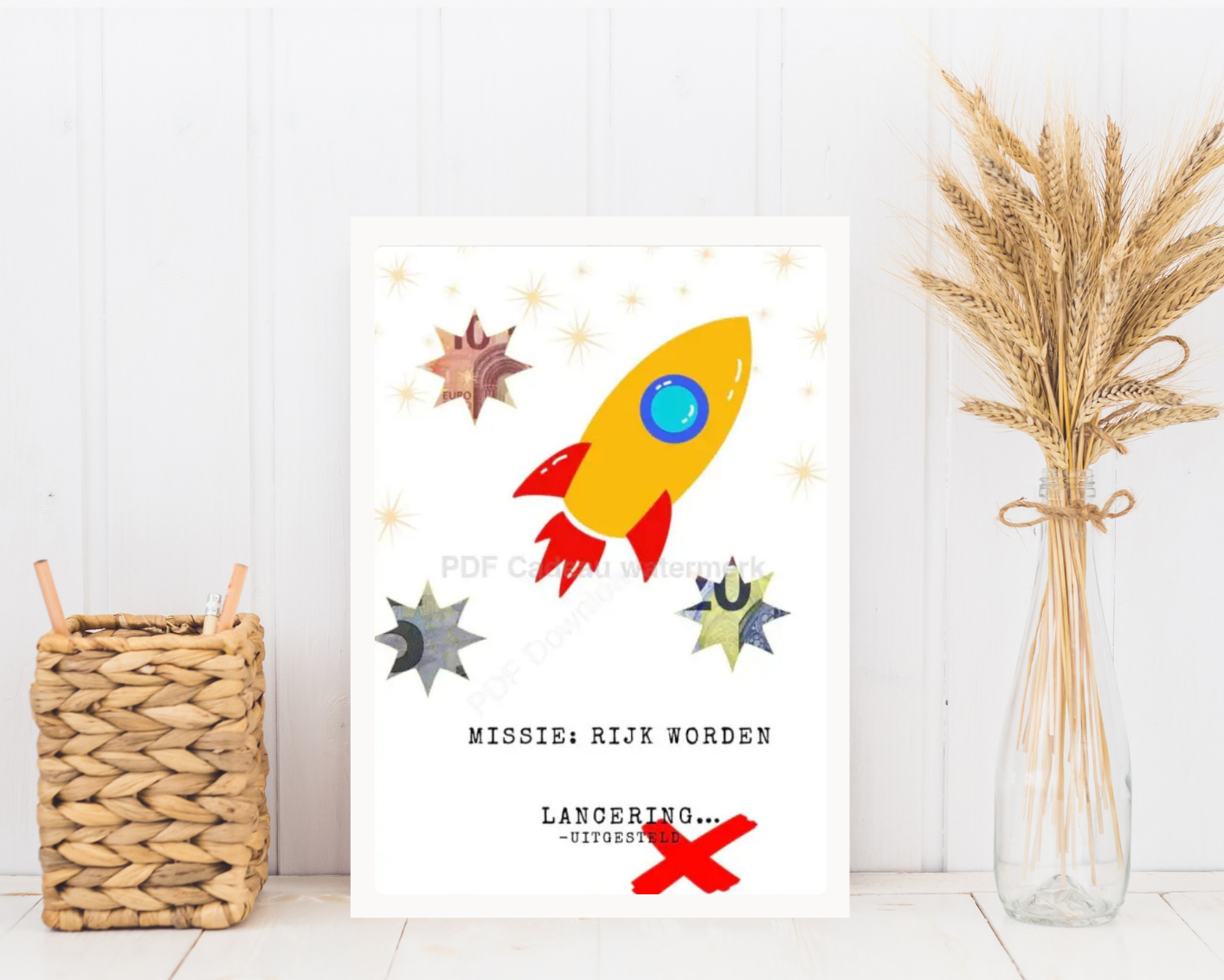 leuk verpakt geld geven tiener - fotolijst cadeau