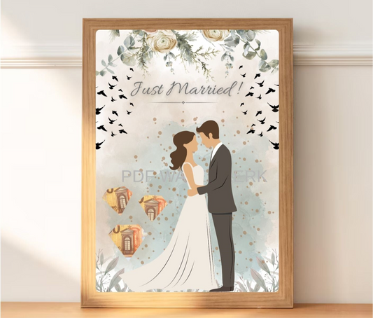 Fotolijst geld cadeau bruiloft - Bruiloft geldcadeau