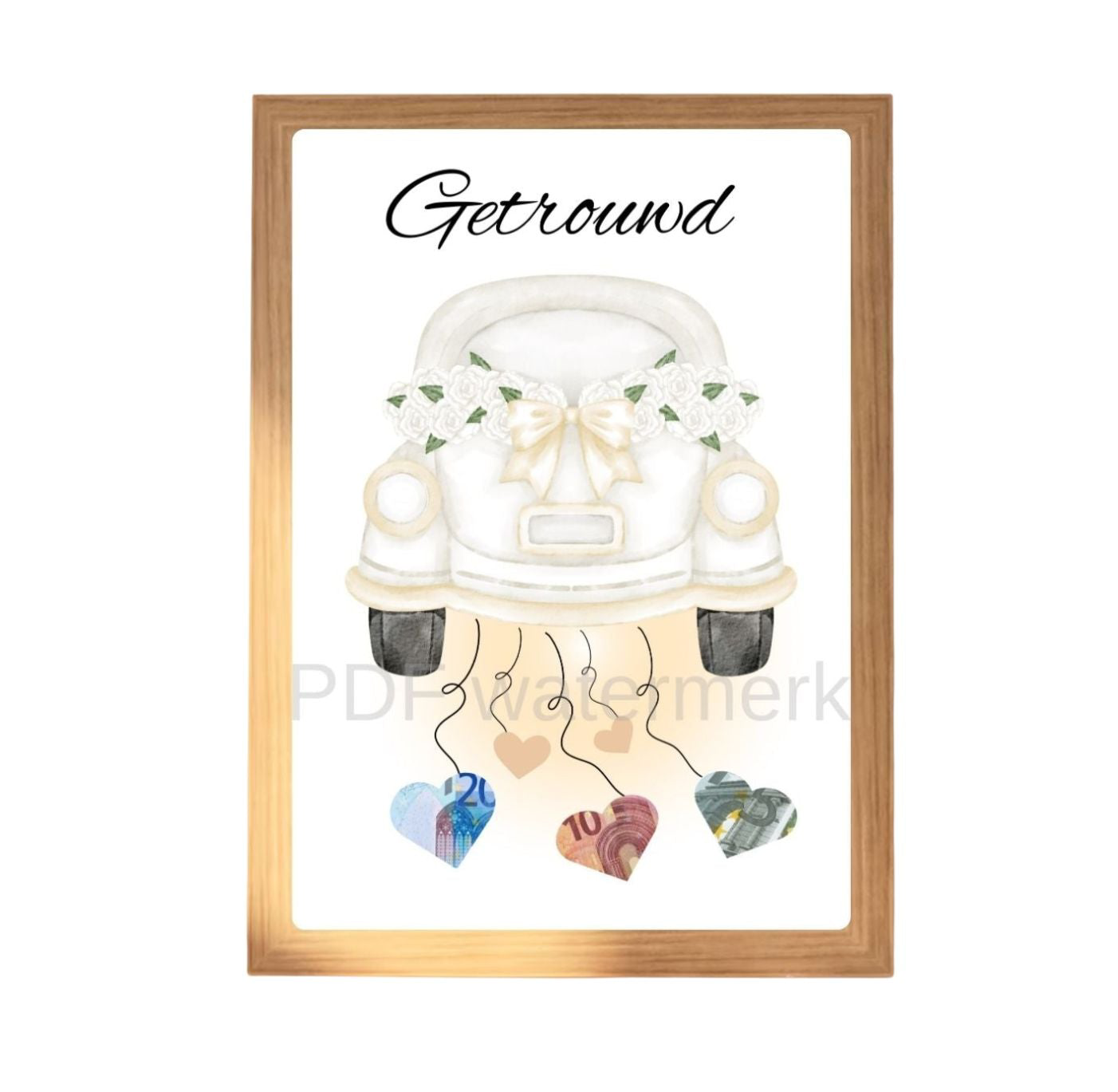 Geld geven leuk verpakt bruiloft of huwelijk