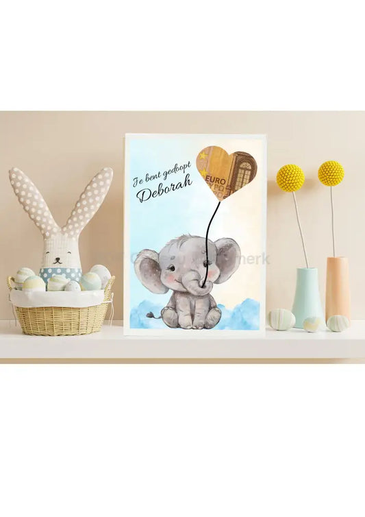 origineel doop cadeau met geld