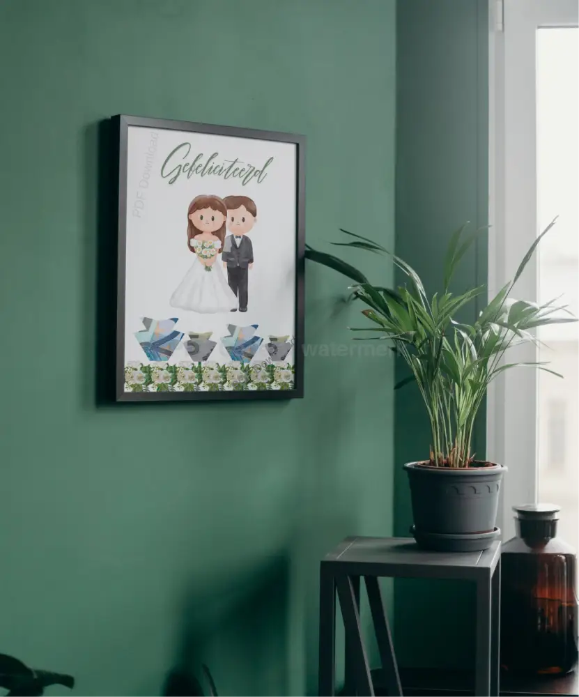 Geld geven voor het huwelijk cadeau geven leuk verpakt