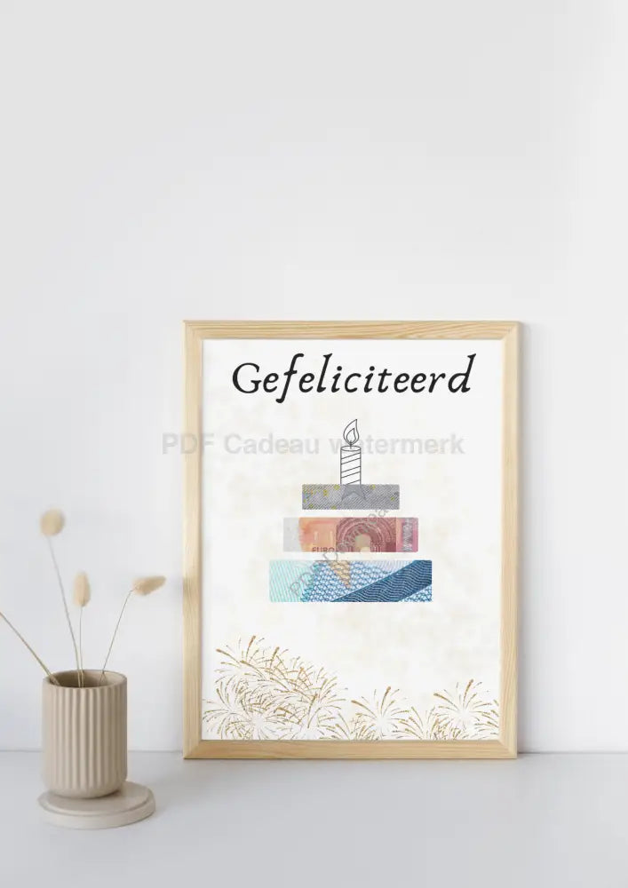 Grapping geld cadeau voor een viering