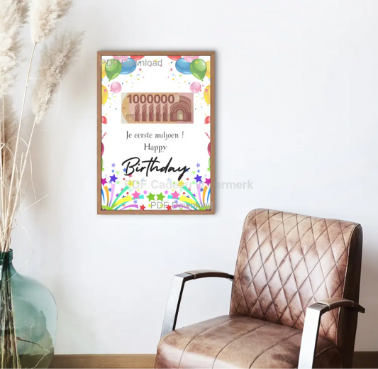 18 jaar geld cadeau geven verjaardag