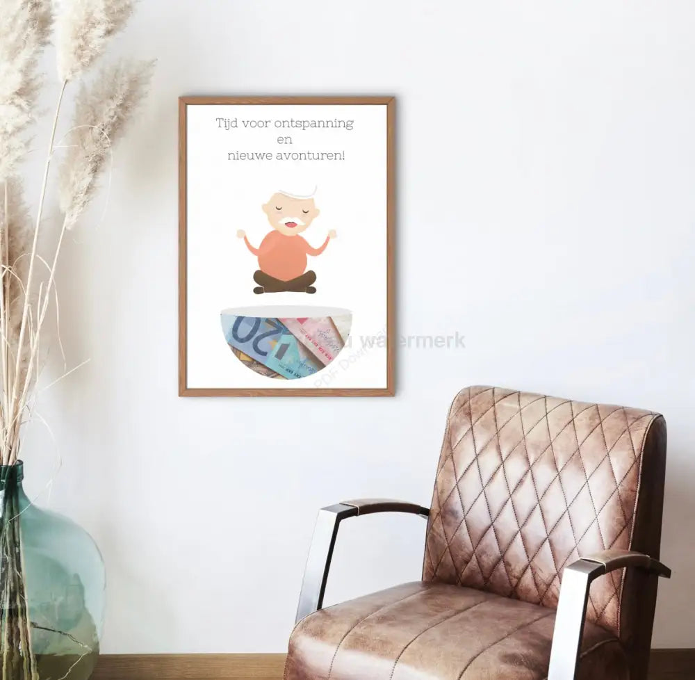 een geld cadeau voor het pensioen