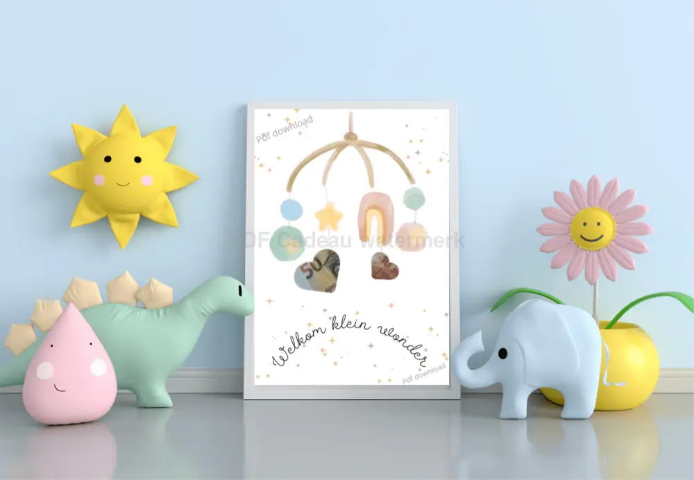 Welkom klein wonder. Geboorte cadeau voor baby - PDF Cadeau