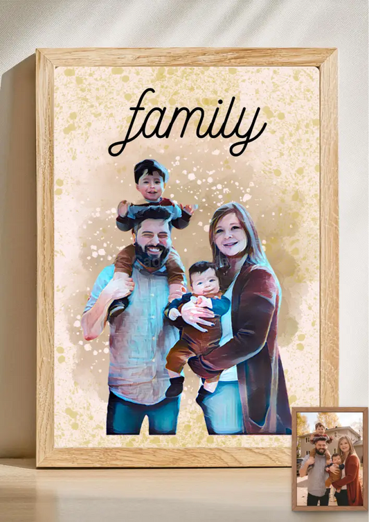 aquarel portret laten maken A4