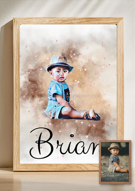 uniek aquarel portret laten maken van jouw foto