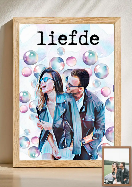 Gepersonaliseerd aquarel portret – Unieke print op basis van jouw foto 084 - PDF Cadeau