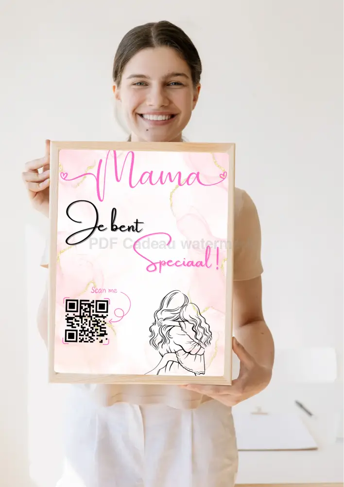 QR code print cadeau moederdag