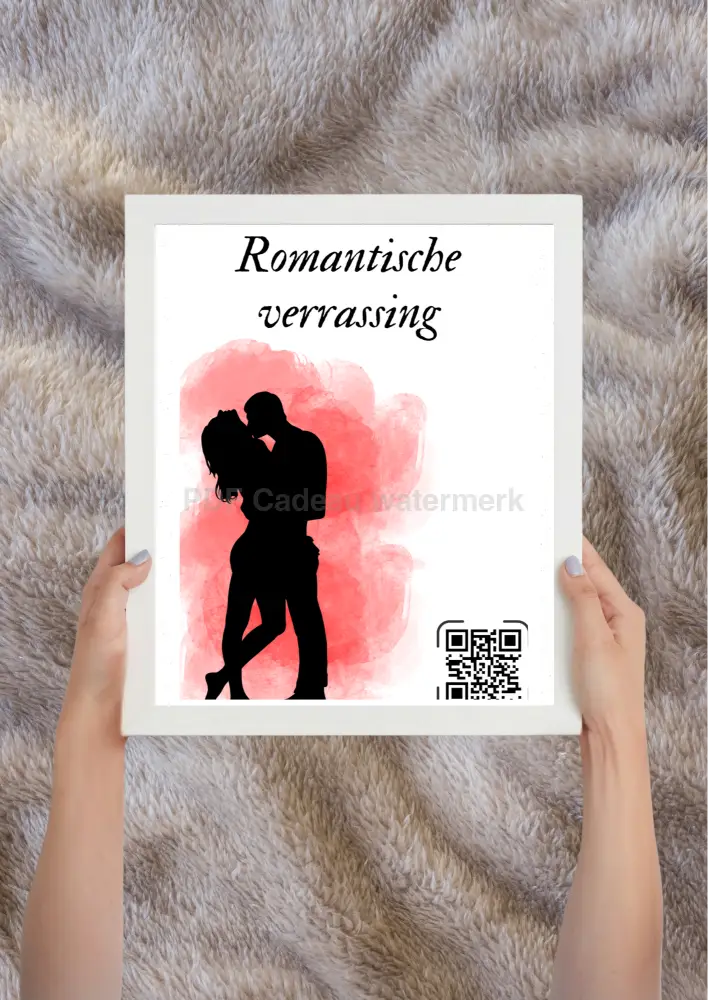 Romantische verrassing QR poster voor koppels