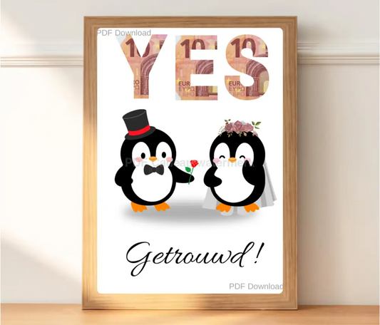 zelfmaak idee geld cadeau bruiloft