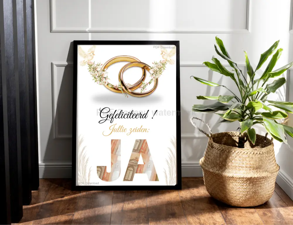 geld geven op een huwelijk of bruiloft