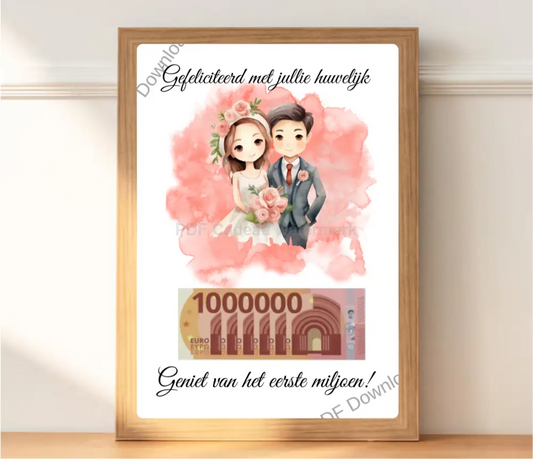 Je eerste miljoen huwelijks geld cadeau