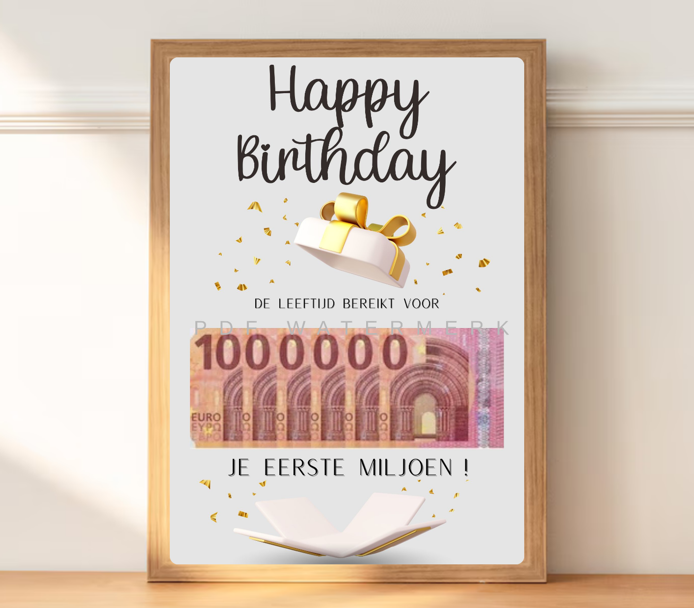 geld geven leuk  verpakt tiener