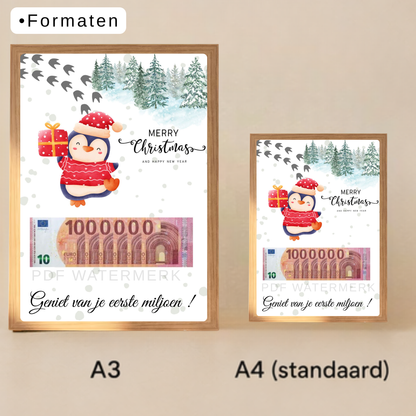 Fotolijst geldcadeau - Origineel geld geven kerstmis