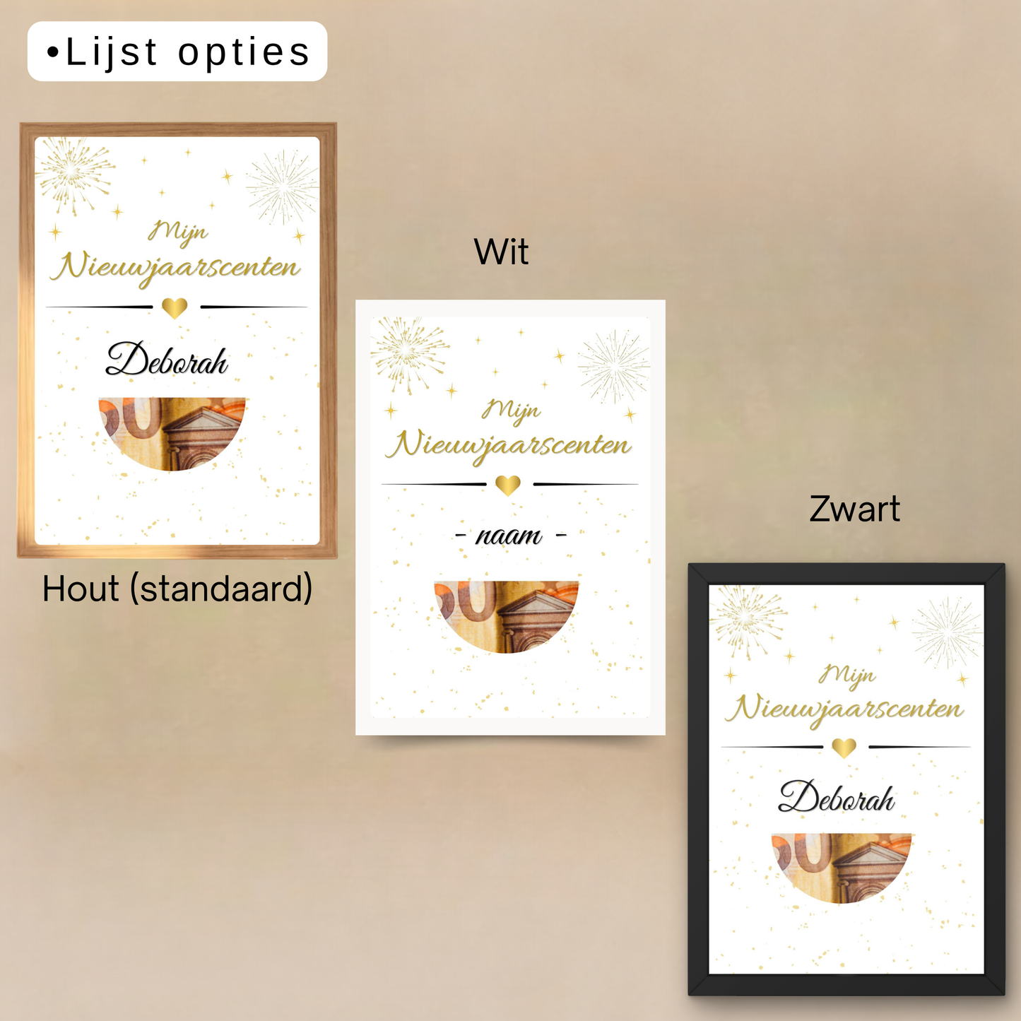 Nieuwjaarscenten leuk verpakt geven