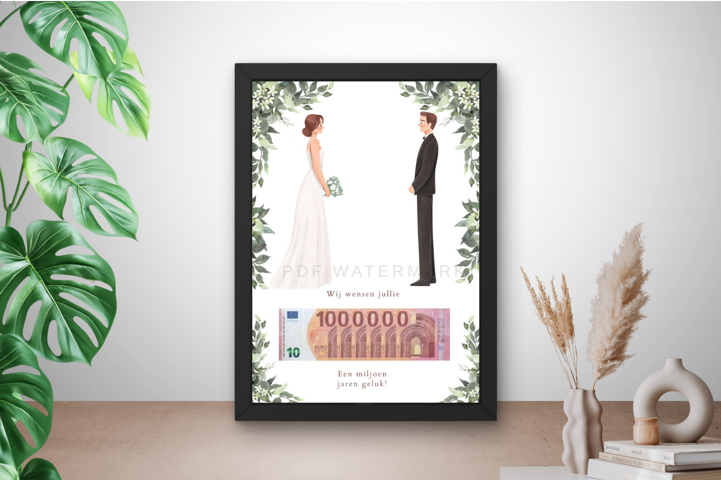 Fotolijst geldcadeau - origineel cadeau voor bruiloften