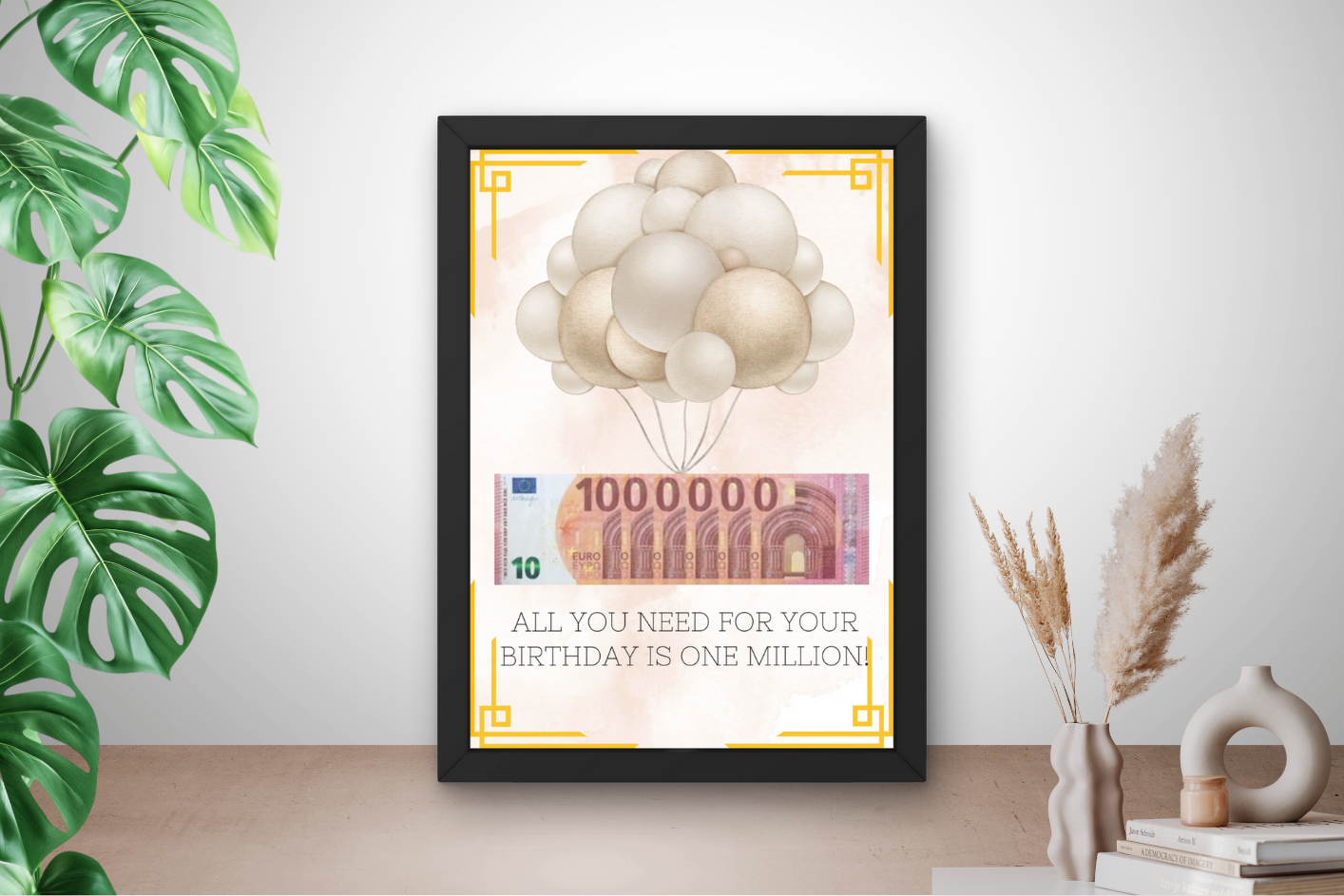 Geld leuk verpakken verjaardag cadeau 