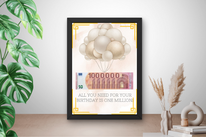 Geld leuk verpakken verjaardag cadeau 