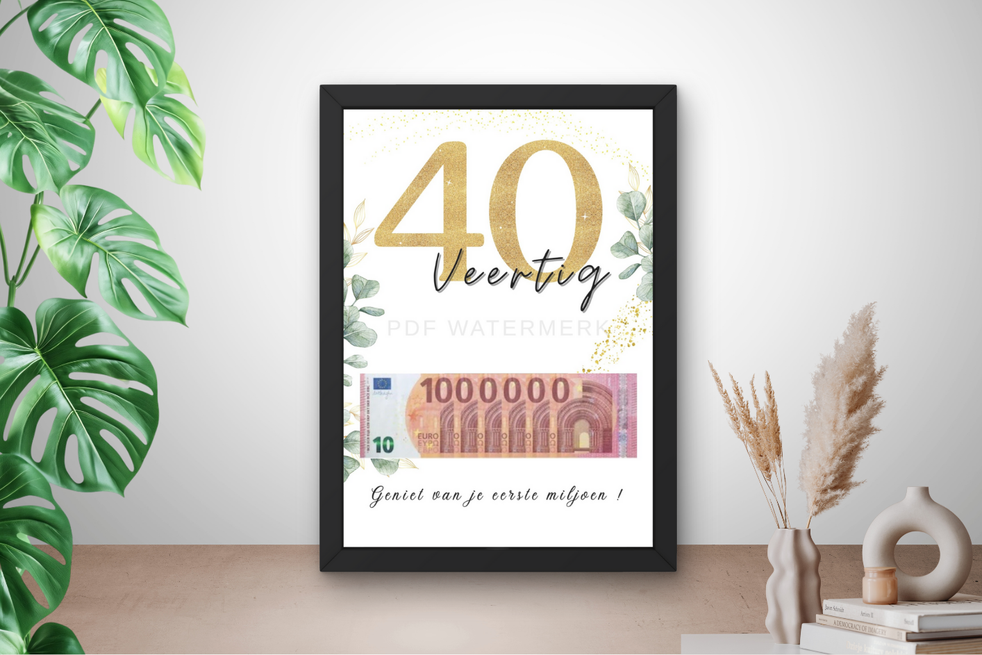 Geld cadeau geven 40 jaar