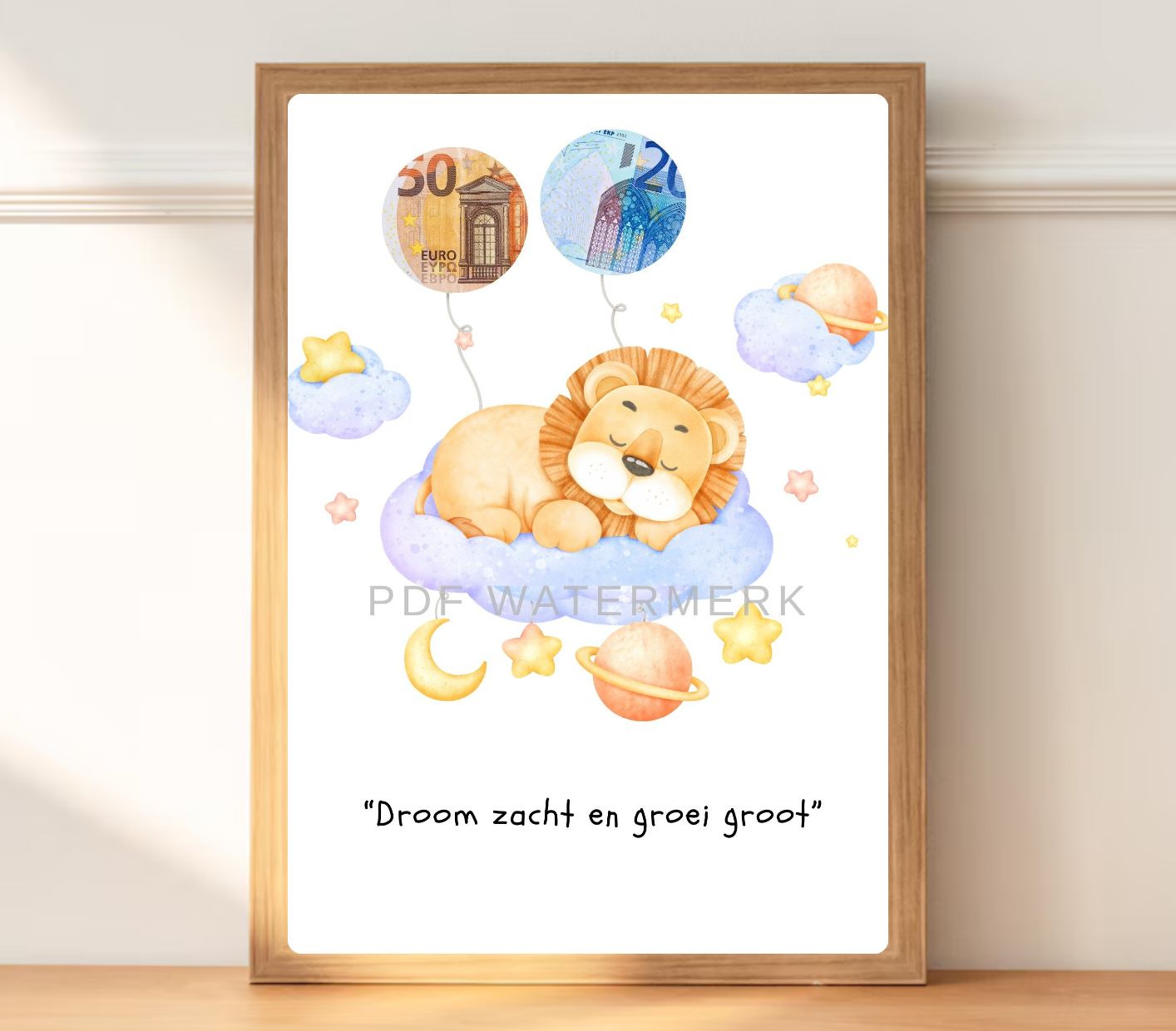 Geld cadeau baby borrel