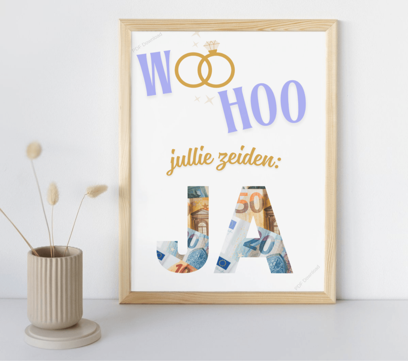 Woohoo jullie zeiden JA - PDF Cadeau