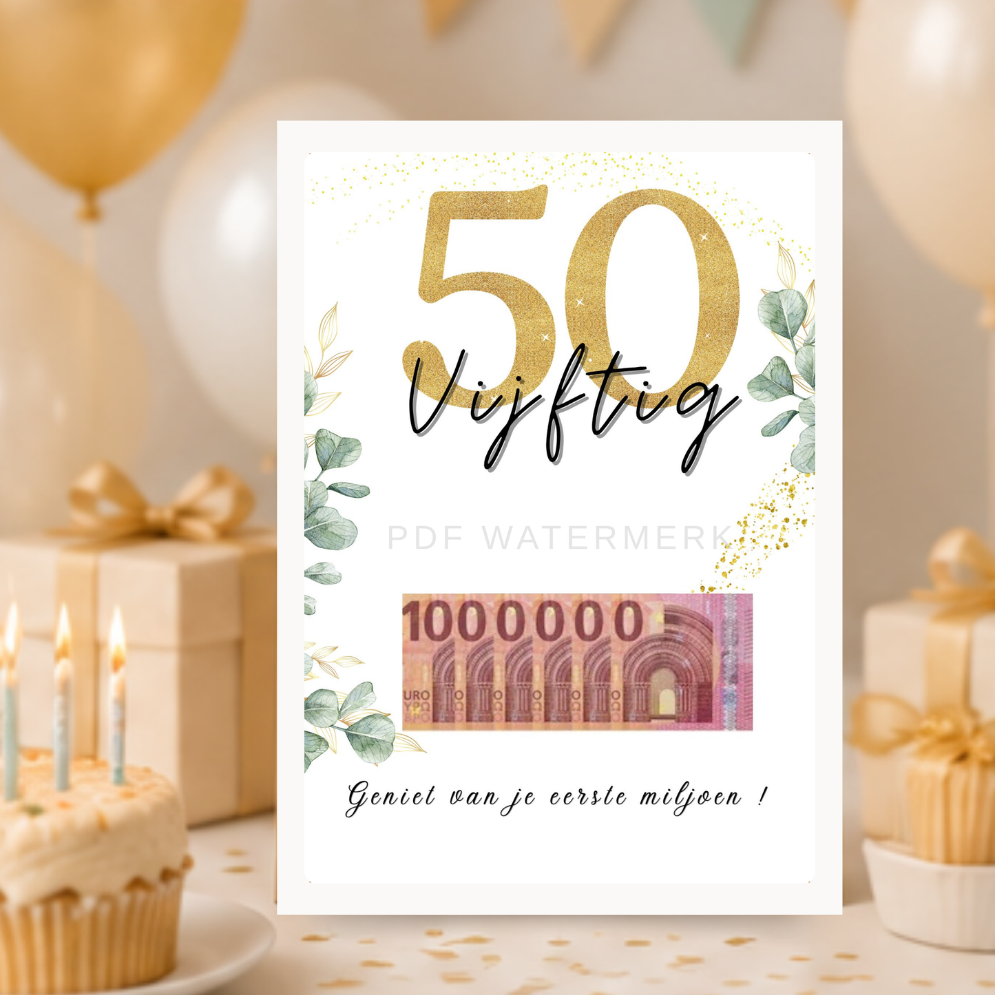 50 jaar geld kado