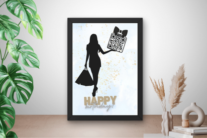 Origineel verjaardagscadeau voor vrouw met QR-code