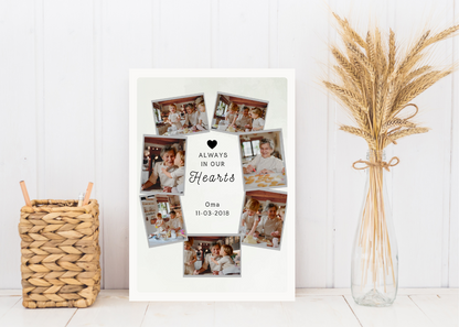 Herinnering cadeau in fotolijst geven