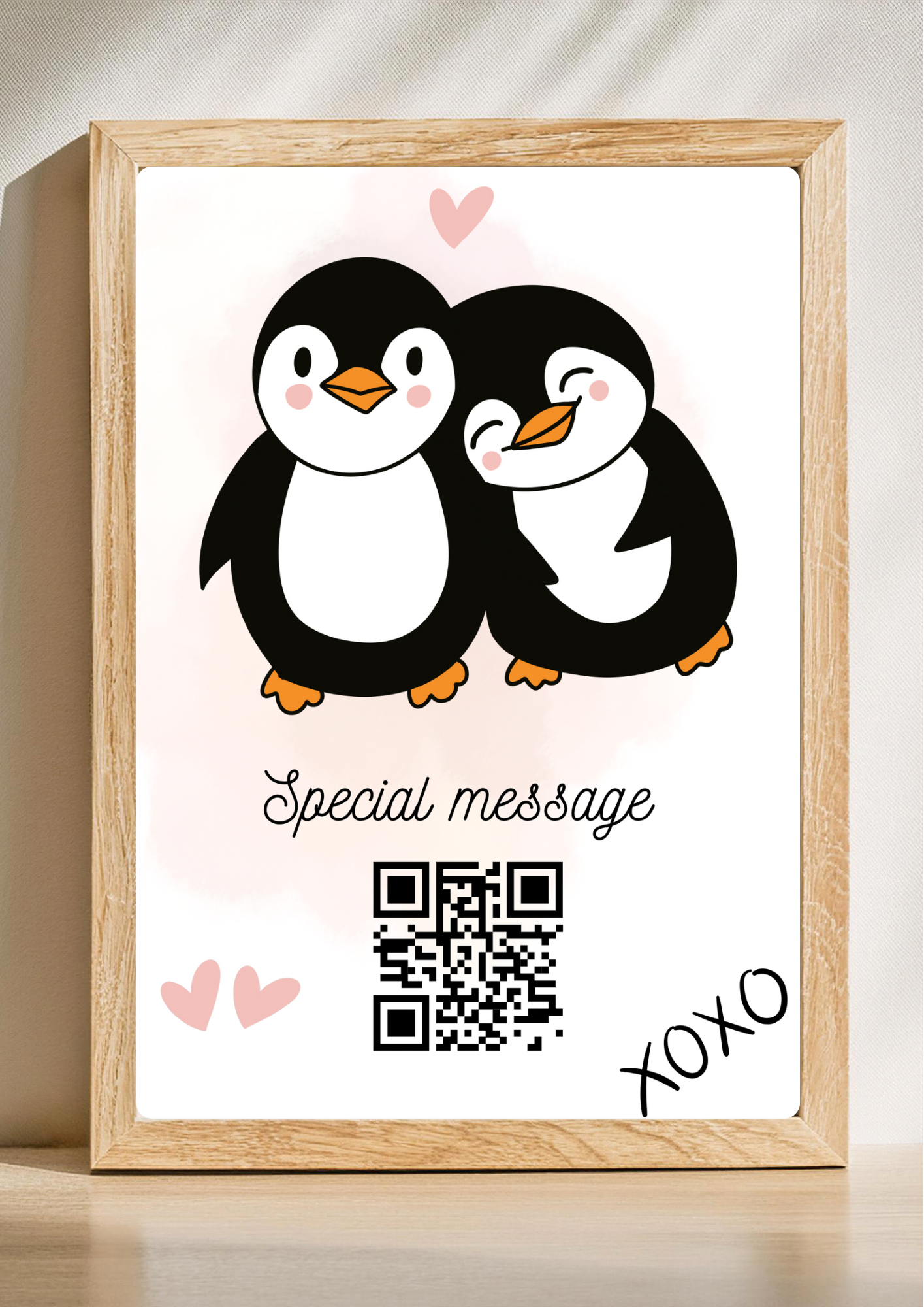 QR code printcadeau voor de liefde of moederdag