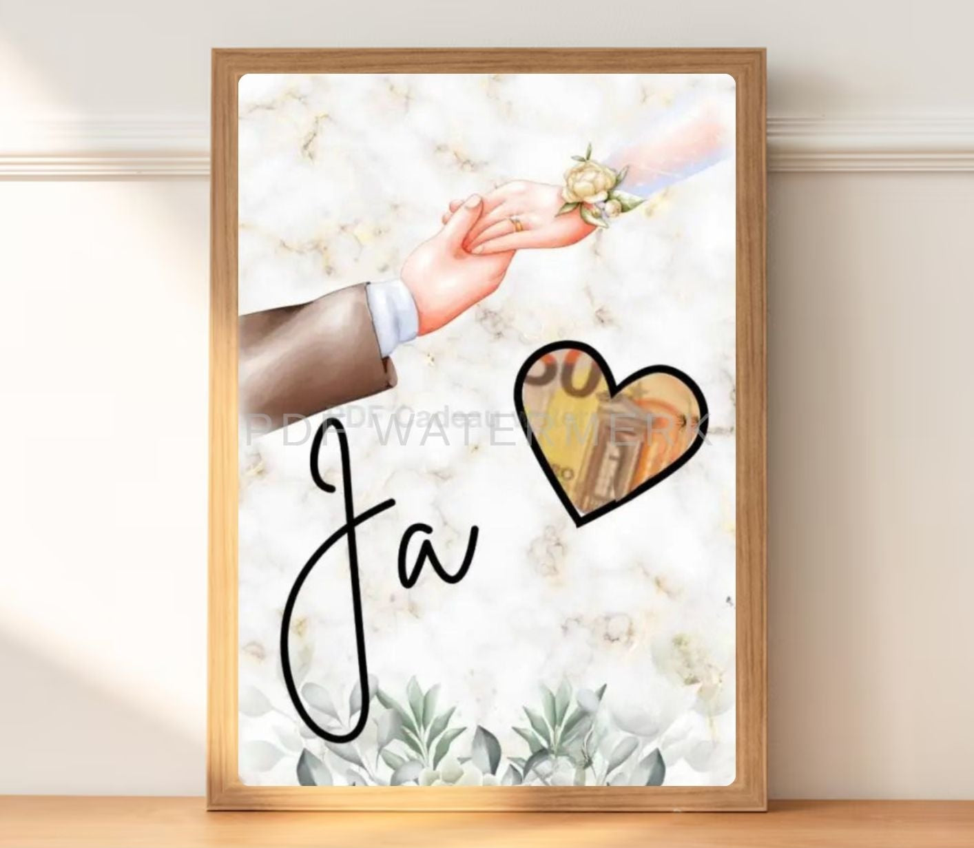 Zelf een bruiloft origineel geld cadeau maken