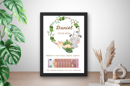 origineel geld geven geboorte jongen