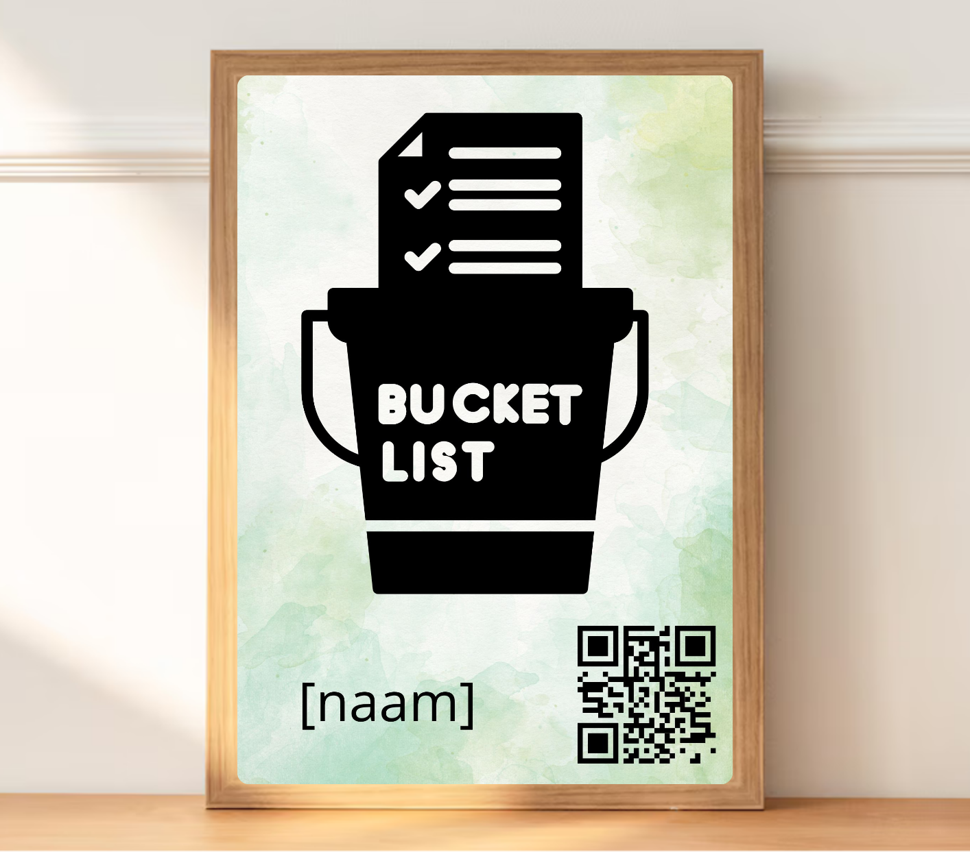 Bucketlist cadeau met QR-code
