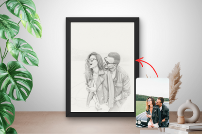 portret tekening laten maken van foto