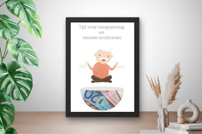 geld cadeau collega pensioen