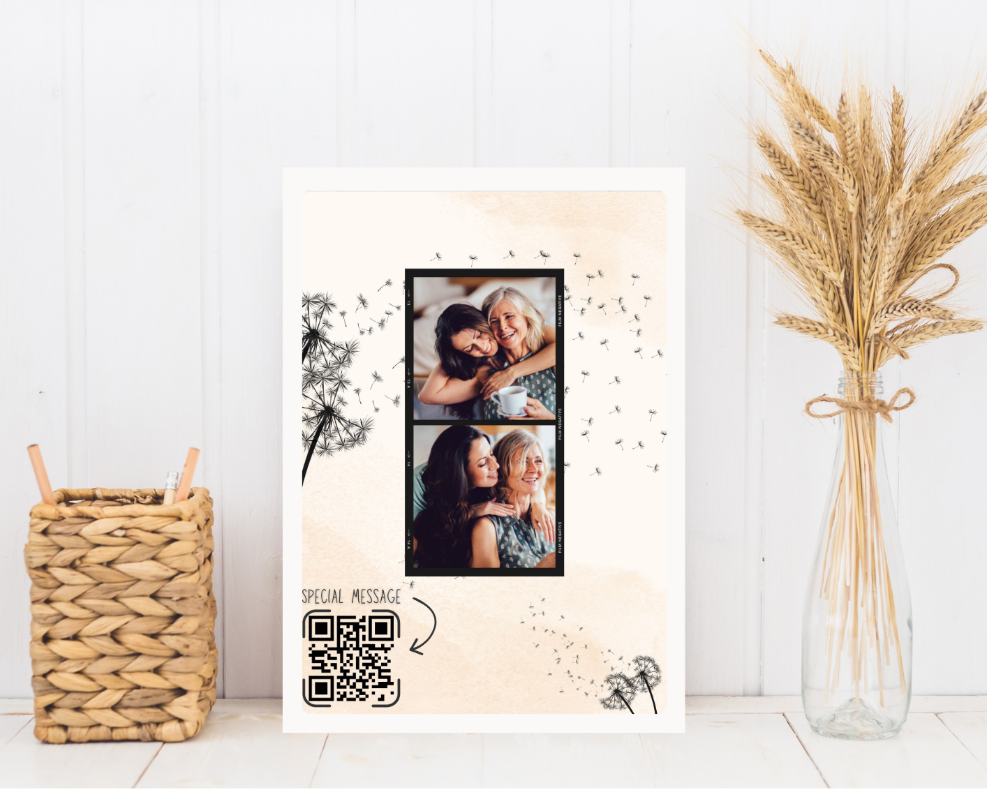 Moederdag cadeau met tekst en foto