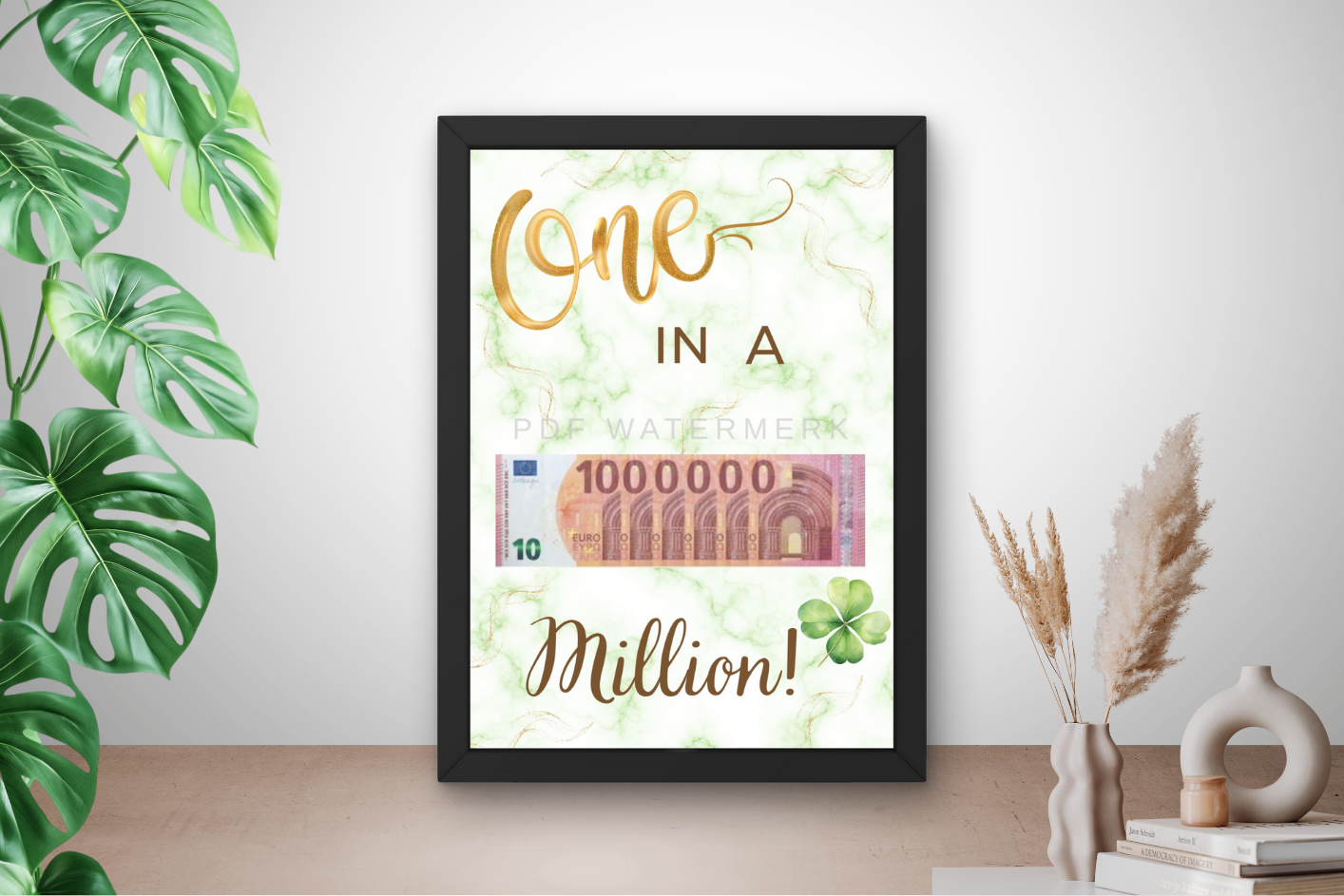 Geld geven als cadeu  in fotolijst