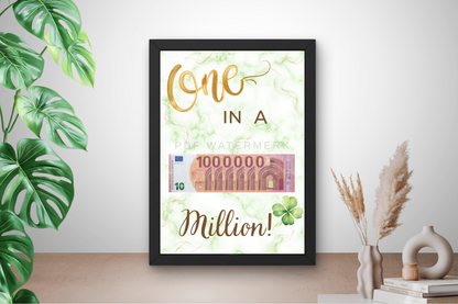 Geld geven als cadeu  in fotolijst