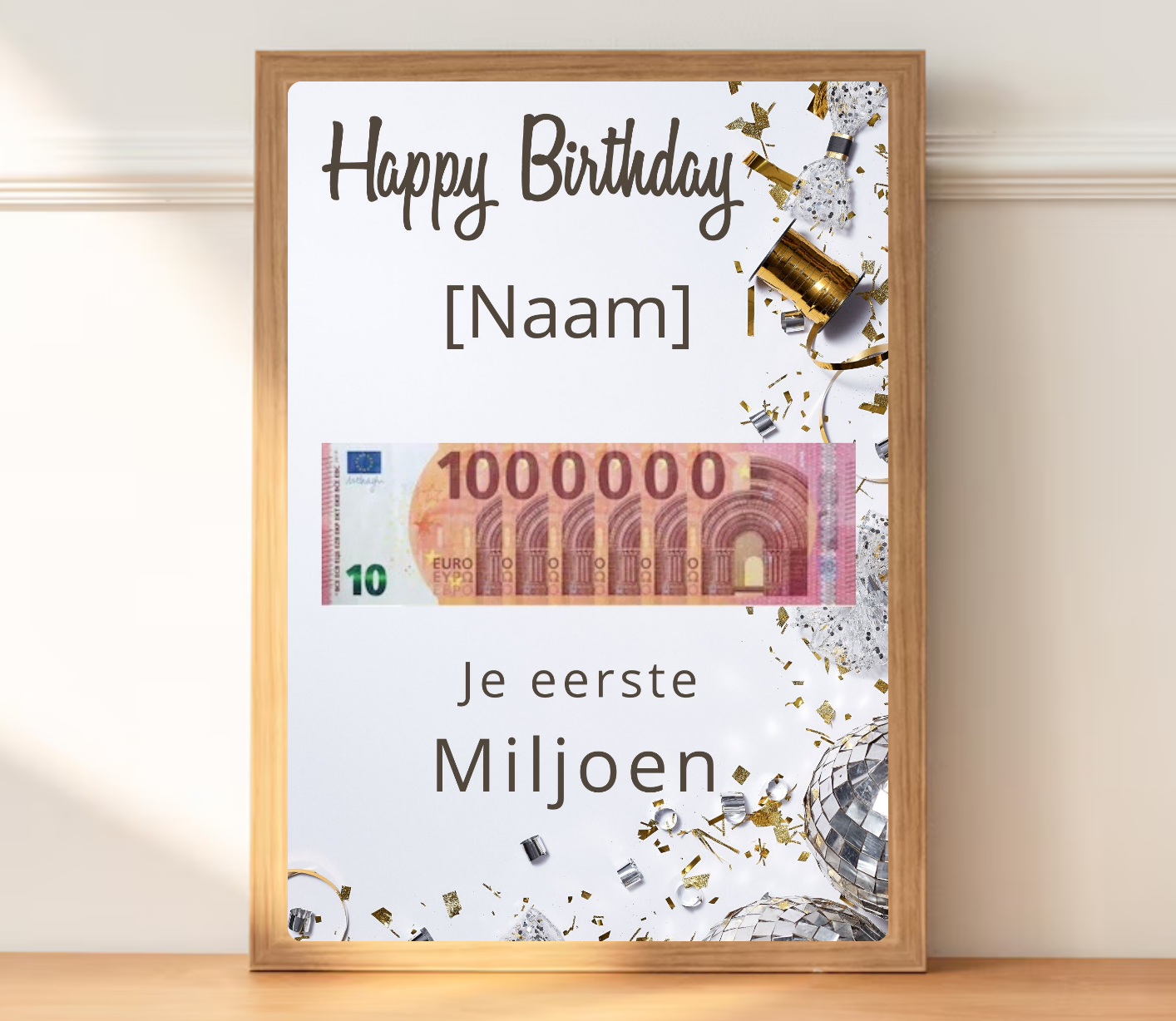 geld cadeau verjaardag geven leuk verpakt - first million cadeau