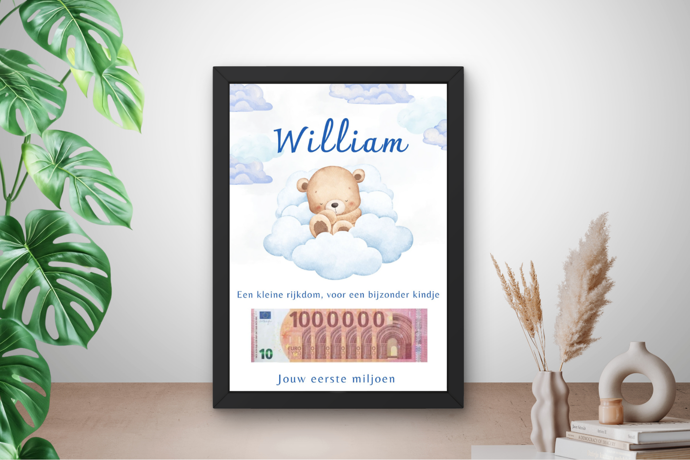 Geld geboorte jongen geschenk