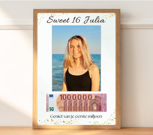 sweet 16 cadeau geld 16 jarige