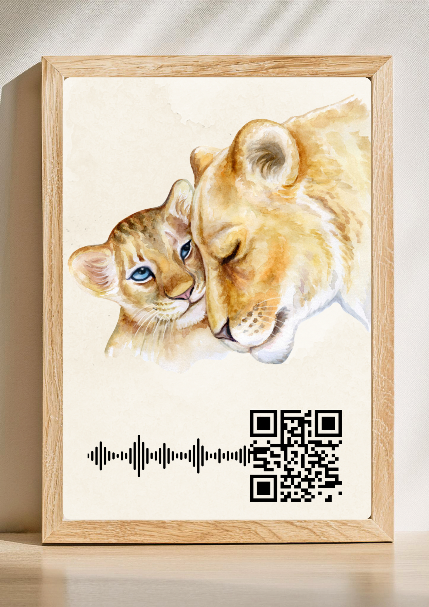 cadeau met QR code voor mama