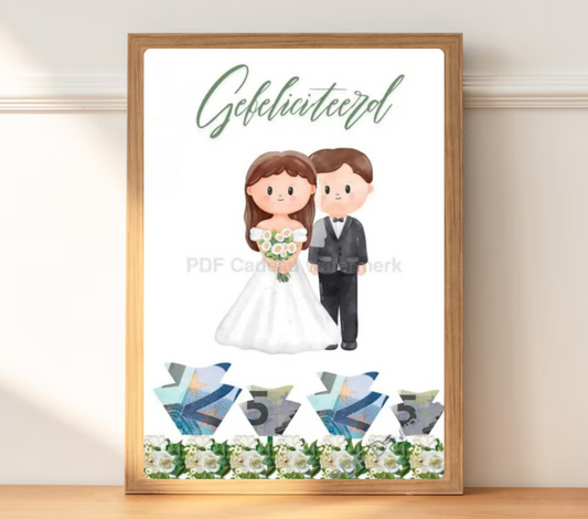 Geld cadeau voor huwelijk en bruiloft origineel verpakt 
