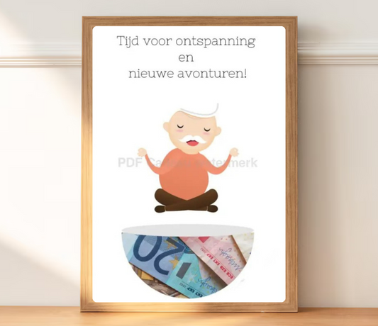 pensioen cadeau collega geld cadeau